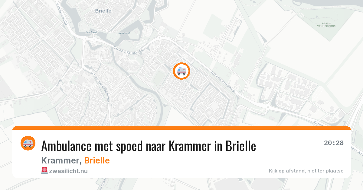 Ambulance met spoed naar Krammer in Brielle — 9 jul 2026