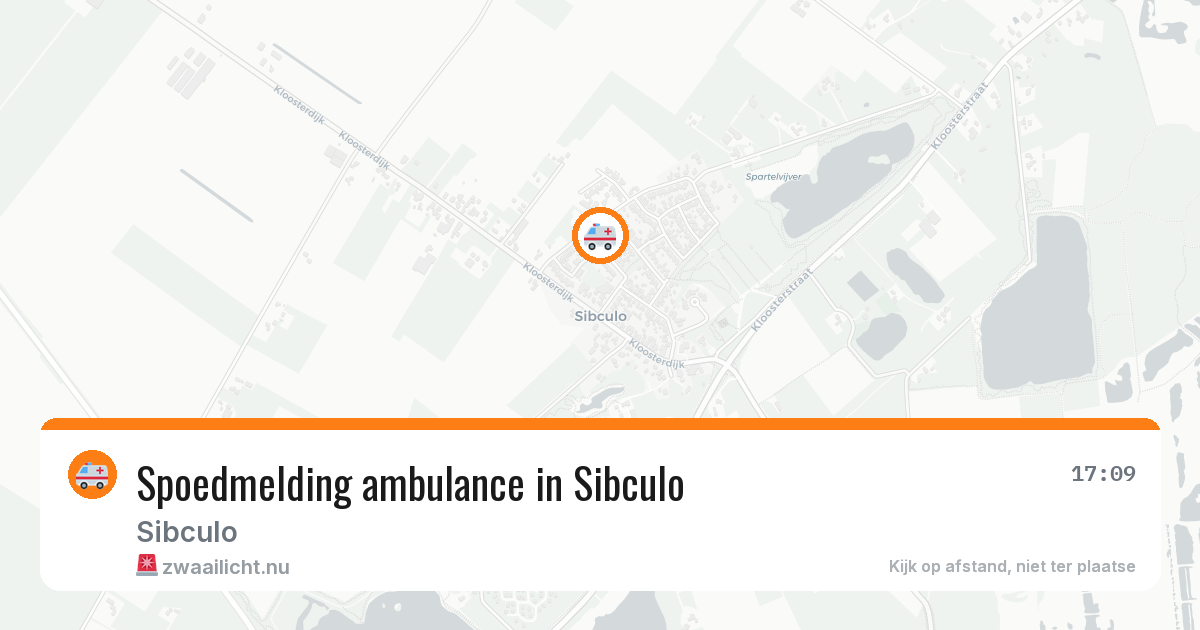 Spoedmelding ambulance in Sibculo — 15 apr 2026