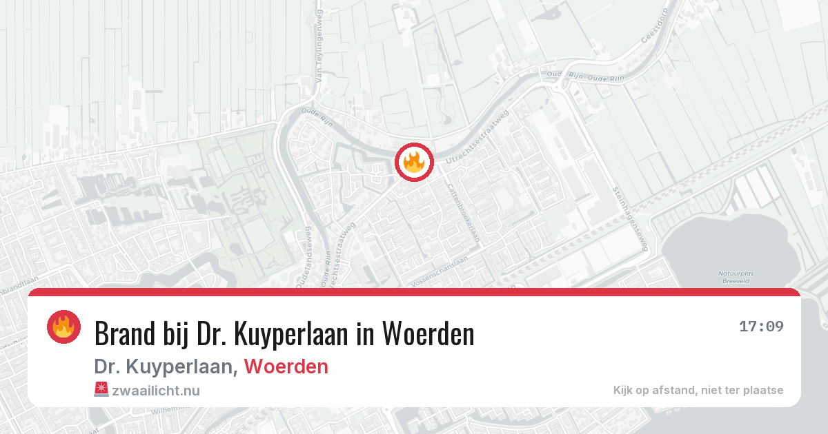 Brand bij Dr. Kuyperlaan in Woerden — 30 mrt 2026