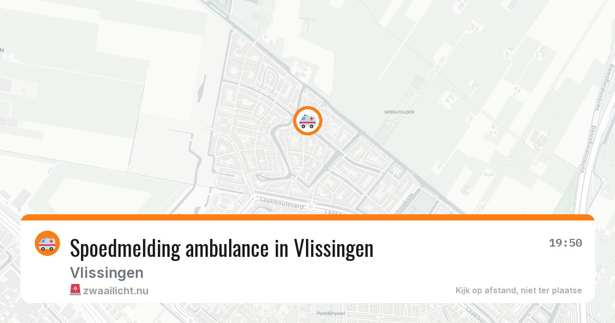 Spoedmelding ambulance in Vlissingen — 19 jan 2026