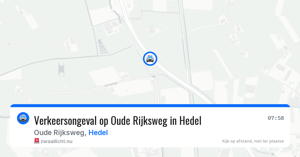 Verkeersongeval op Oude Rijksweg in Hedel — 16 jul 2026
