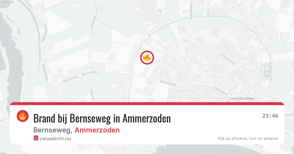 Brand bij Bernseweg in Ammerzoden — 24 jul 2026