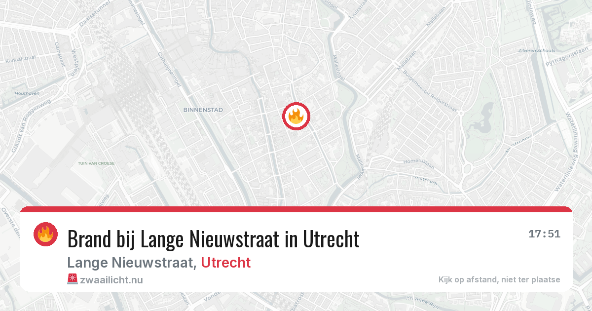 Brand bij Lange Nieuwstraat in Utrecht — 24 jul 2026