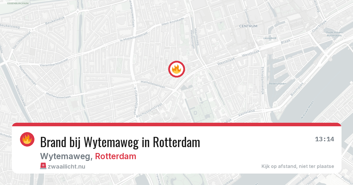 Brand bij Wytemaweg in Rotterdam — 7 mei 2026