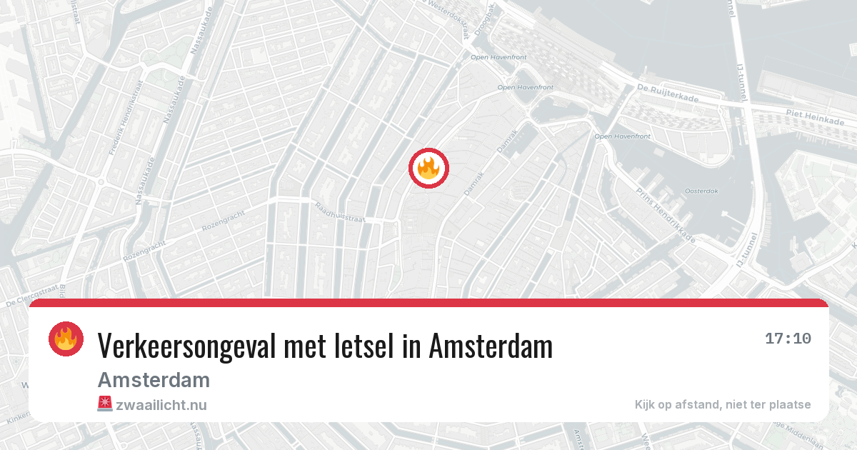 Verkeersongeval met letsel in Amsterdam — 24 mrt 2026