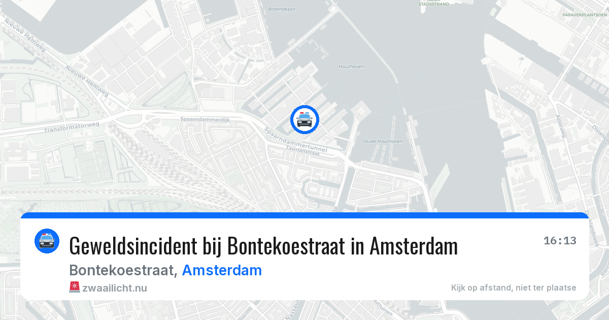 Geweldsincident bij Bontekoestraat in Amsterdam — 24 jul 2026