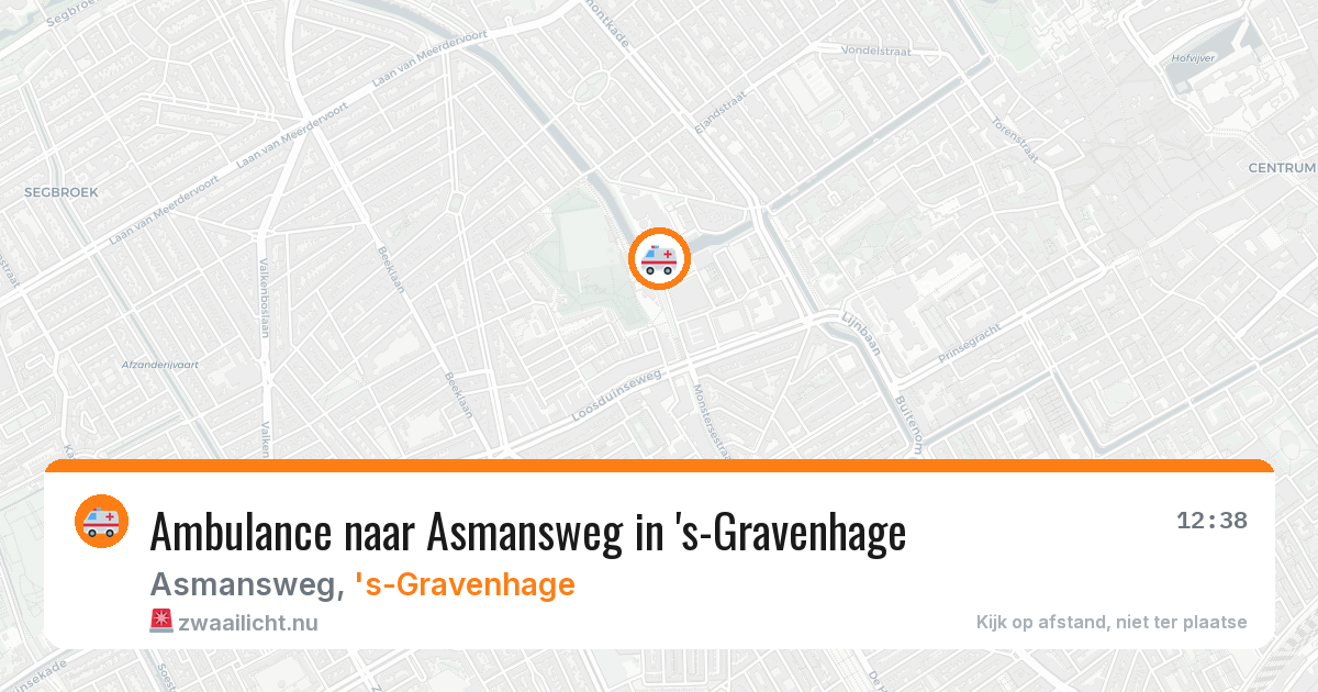 Ambulance naar Asmansweg in 's-Gravenhage — 1 jun 2026