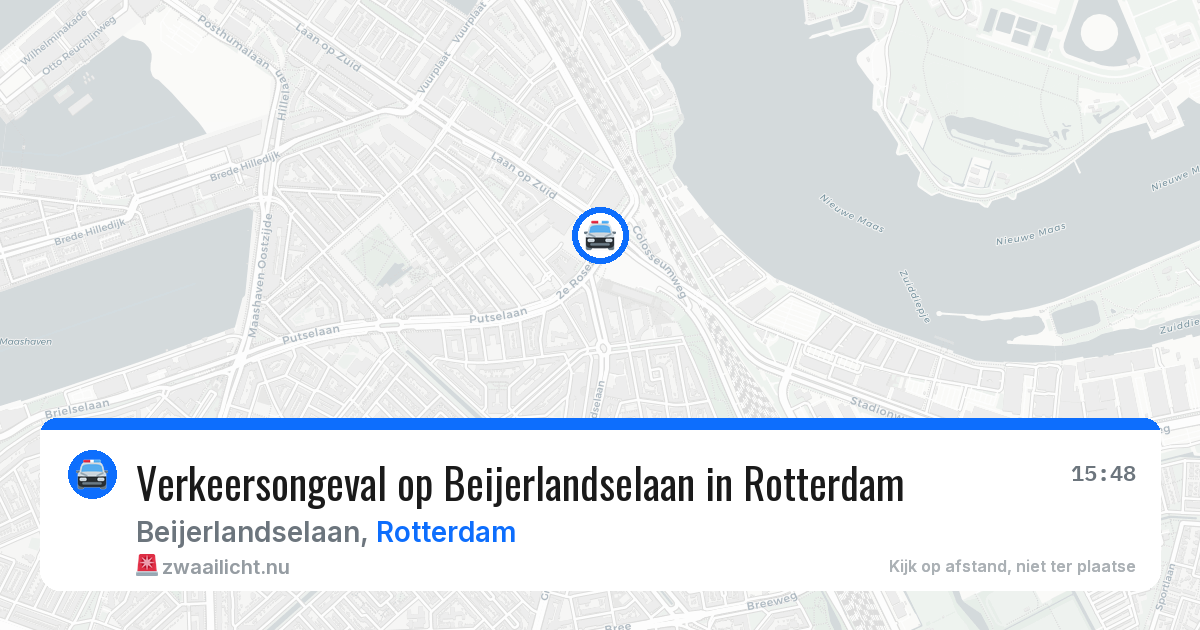 Verkeersongeval op Beijerlandselaan in Rotterdam — 27 mei 2026
