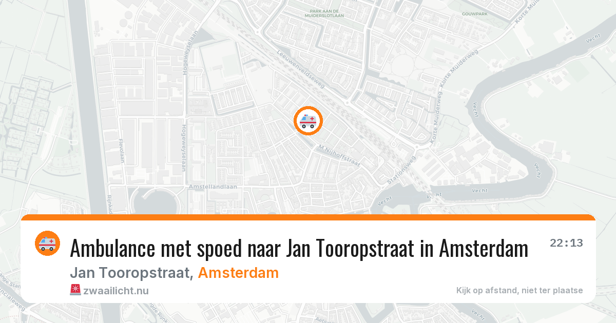 Ambulance met spoed naar Jan Tooropstraat in Amsterdam — 9 feb 2026