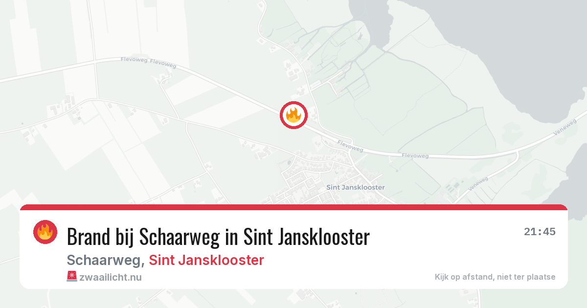 Brand bij Schaarweg in Sint Jansklooster — 14 apr 2026