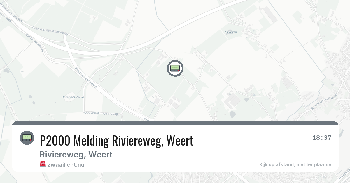P2000 Melding Riviereweg, Weert — 10 jul 2026