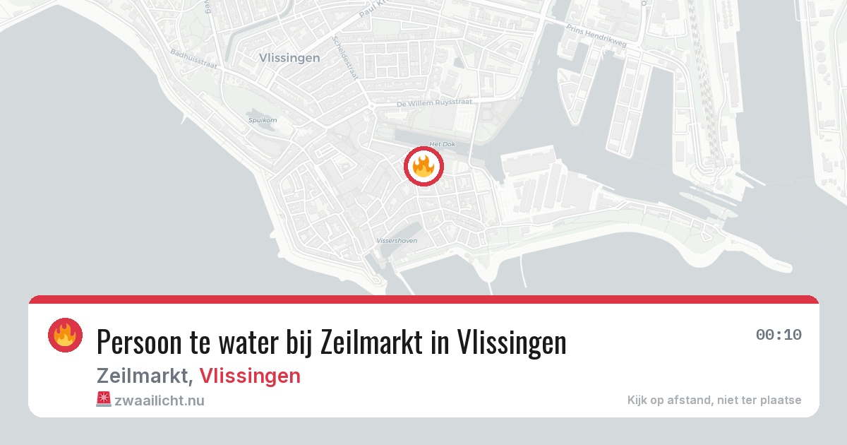 Persoon te water bij Zeilmarkt in Vlissingen — 18 apr 2026