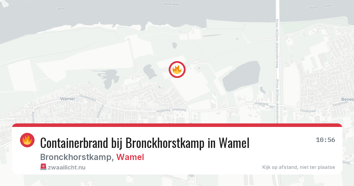 Containerbrand bij Bronckhorstkamp in Wamel — 7 apr 2026