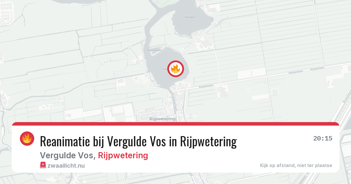 Reanimatie bij Vergulde Vos in Rijpwetering — 25 jan 2026
