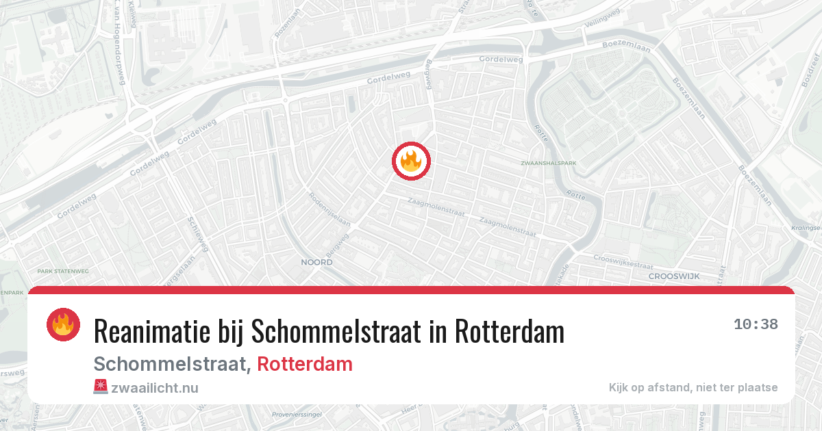 Reanimatie bij Schommelstraat in Rotterdam — 25 jul 2026
