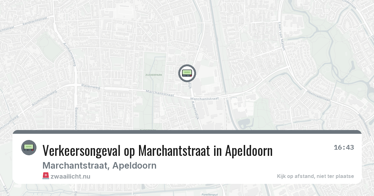 Verkeersongeval op Marchantstraat in Apeldoorn — 18 mrt 2026