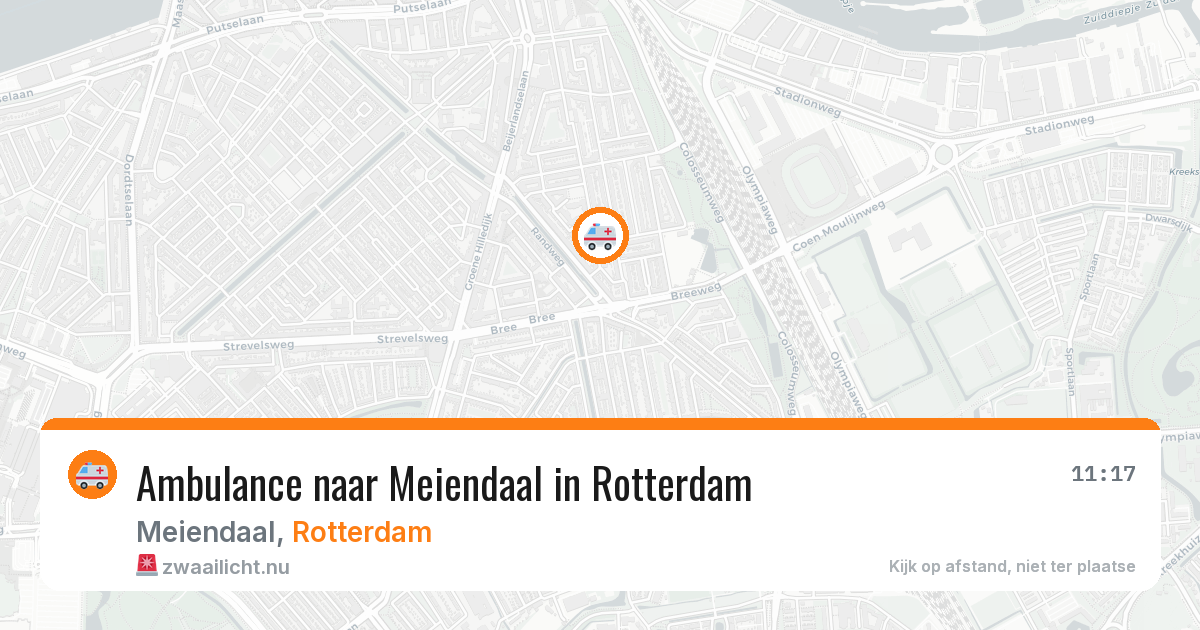 Ambulance naar Meiendaal in Rotterdam — 25 jul 2026