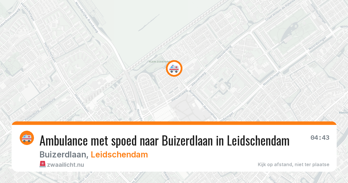 Ambulance met spoed naar Buizerdlaan in Leidschendam — 12 mei 2026