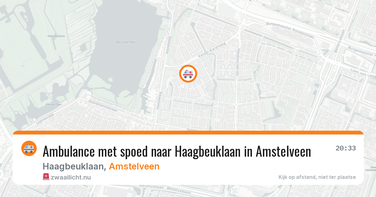 Ambulance met spoed naar Haagbeuklaan in Amstelveen — 24 jul 2026