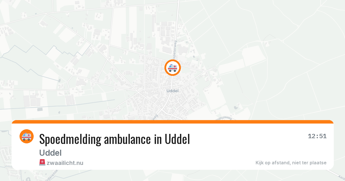 Spoedmelding ambulance in Uddel — 1 jun 2026