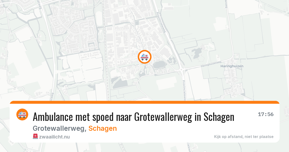 Ambulance met spoed naar Grotewallerweg in Schagen — 31 mei 2026