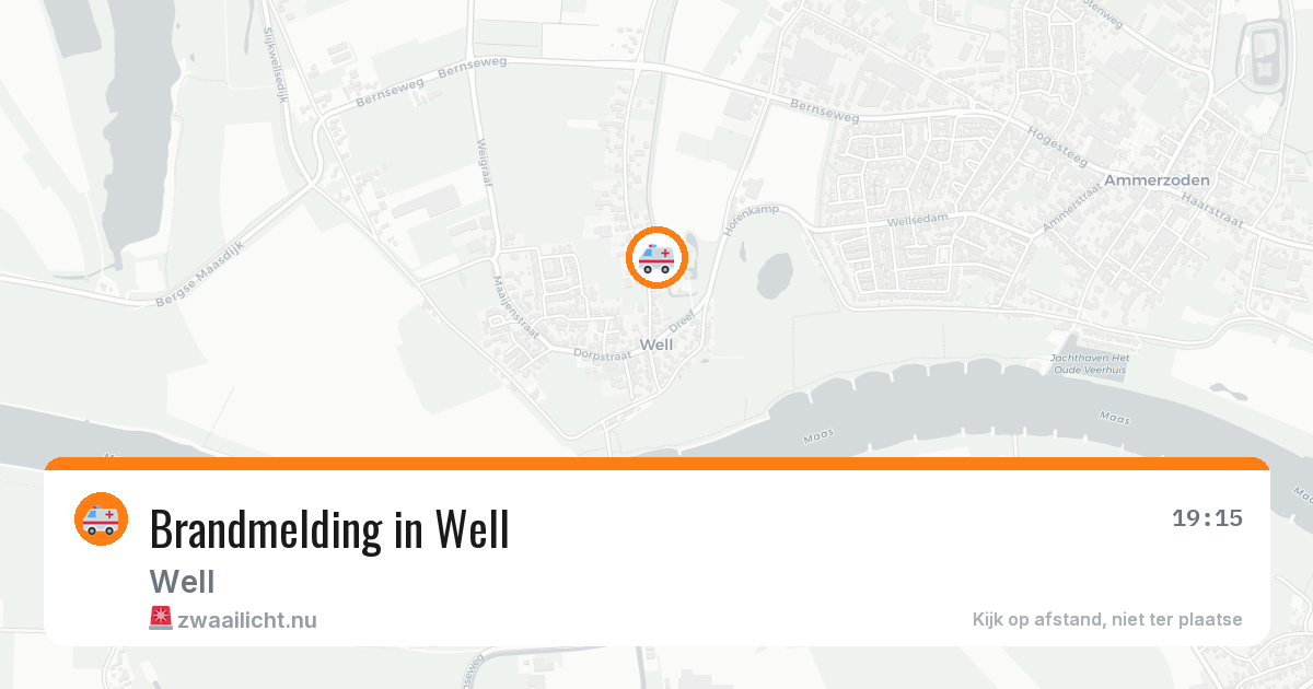 Brandmelding in Well — 26 mei 2026