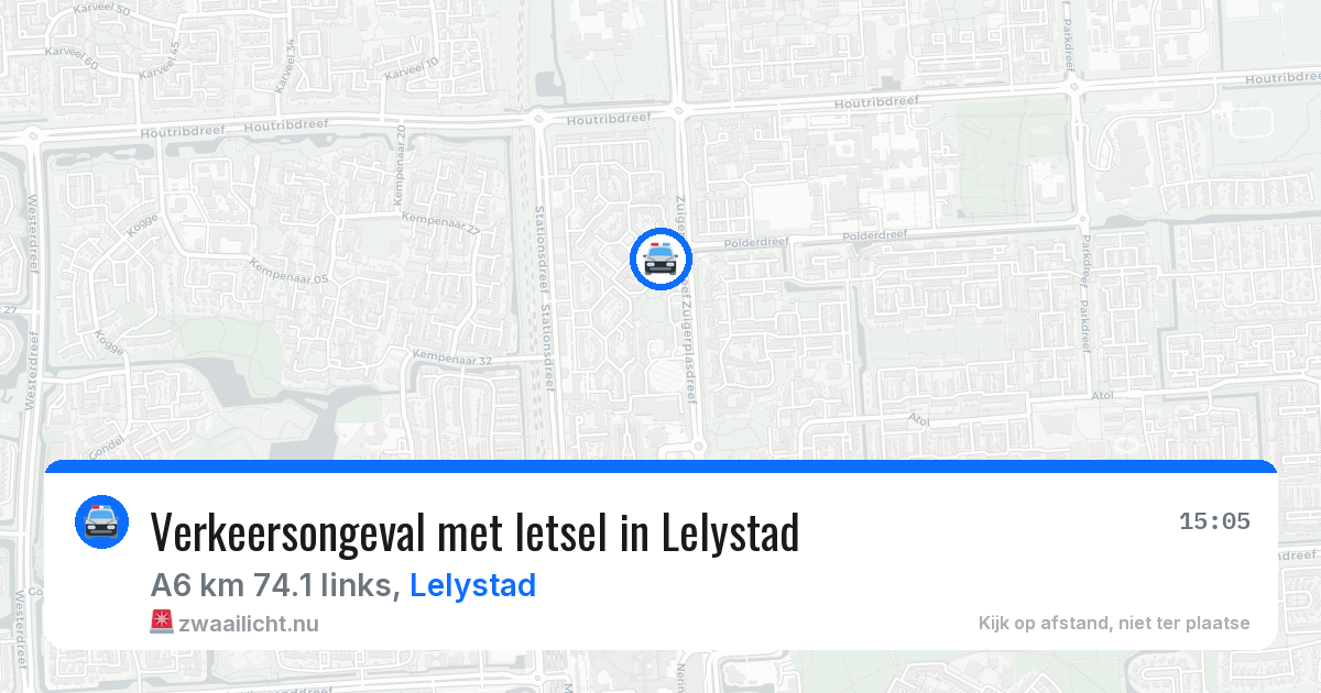 Verkeersongeval met letsel in Lelystad — 22 mei 2026