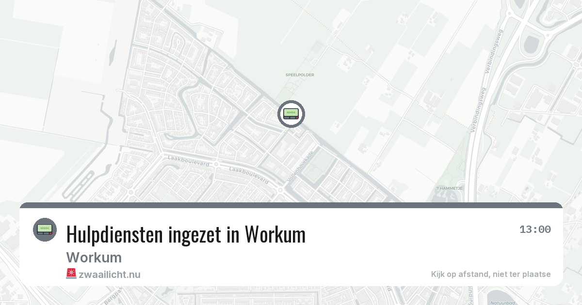 Hulpdiensten ingezet in Workum — 6 feb 2026 | 🚨 Zwaailicht.nu