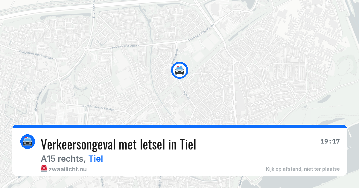 Verkeersongeval met letsel in Tiel — 7 apr 2026