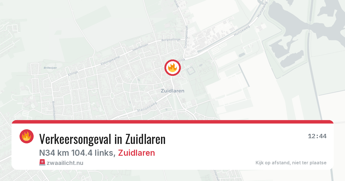 Verkeersongeval in Zuidlaren — 21 mrt 2026