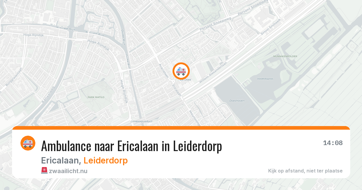 Ambulance naar Ericalaan in Leiderdorp — 26 apr 2026