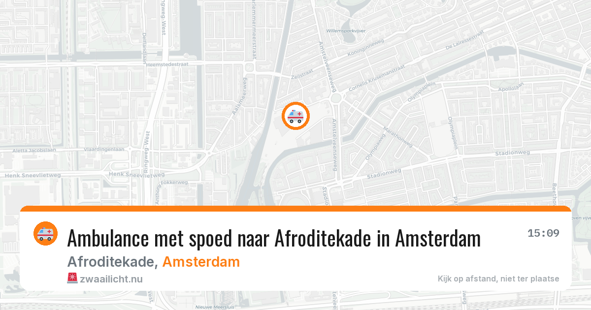 Ambulance met spoed naar Afroditekade in Amsterdam — 31 mrt 2026
