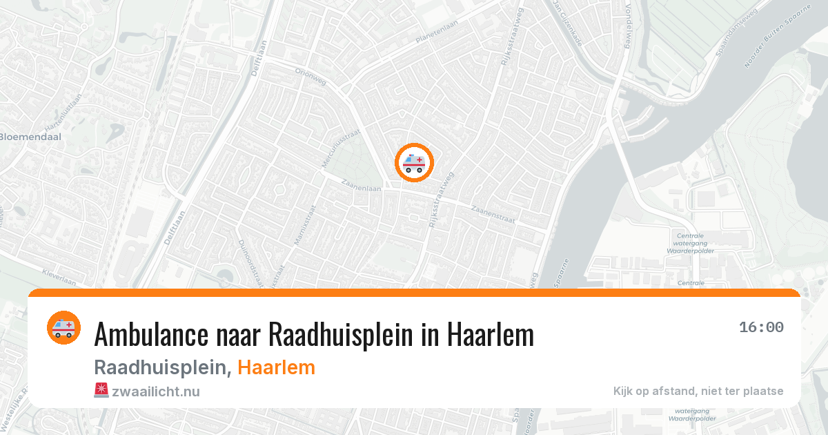 Ambulance naar Raadhuisplein in Haarlem — 24 jul 2026