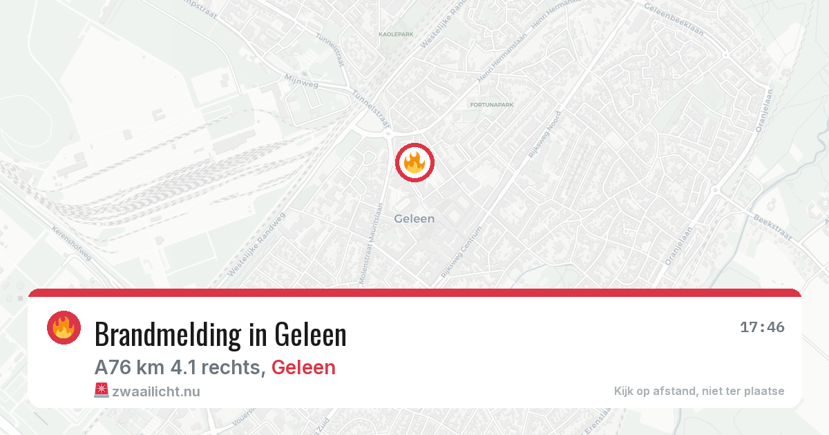Brandmelding in Geleen — 16 jul 2026