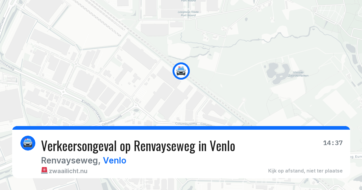 Verkeersongeval op Renvayseweg in Venlo — 7 jul 2026