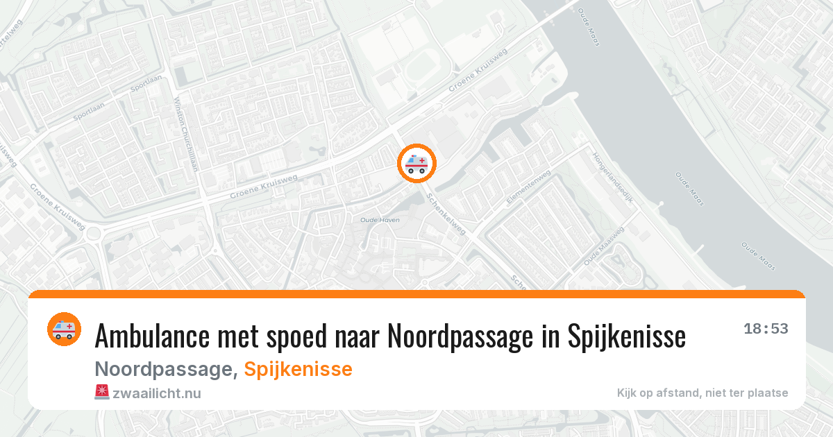 Ambulance met spoed naar Noordpassage in Spijkenisse — 31 mrt 2026