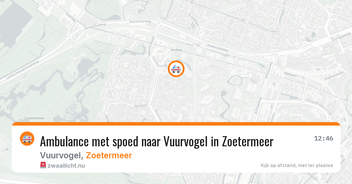 Ambulance met spoed naar Vuurvogel in Zoetermeer — 8 jul 2026