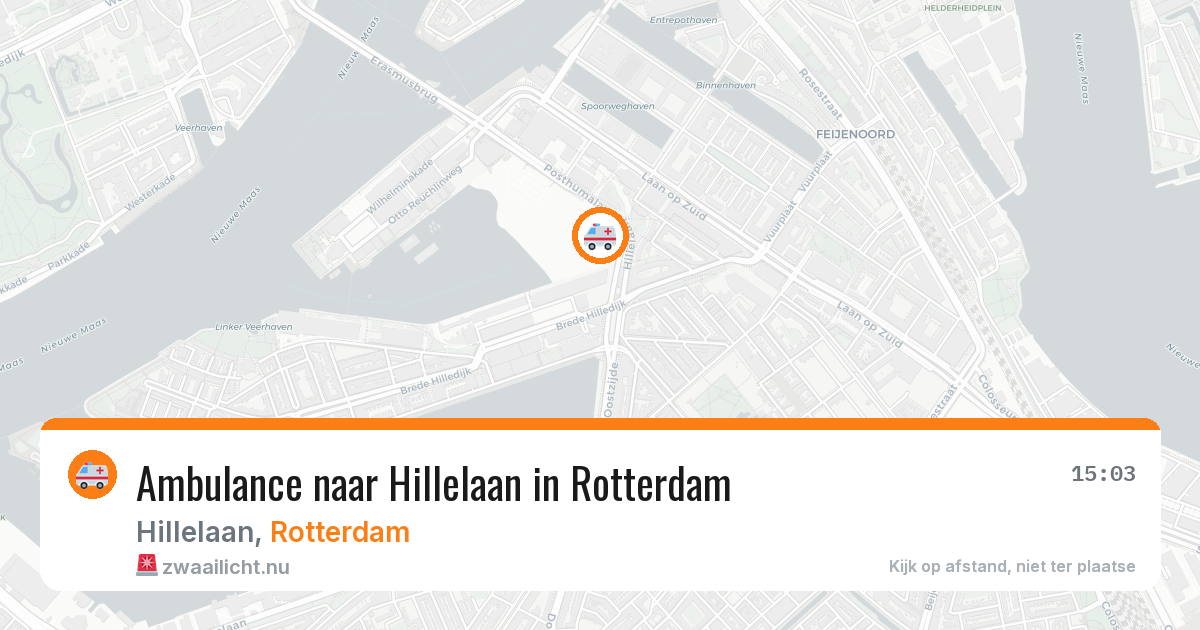 Ambulance naar Hillelaan in Rotterdam — 12 jul 2026