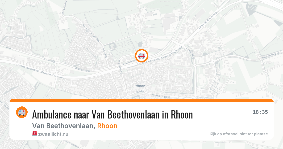 Ambulance naar Van Beethovenlaan in Rhoon — 10 jul 2026