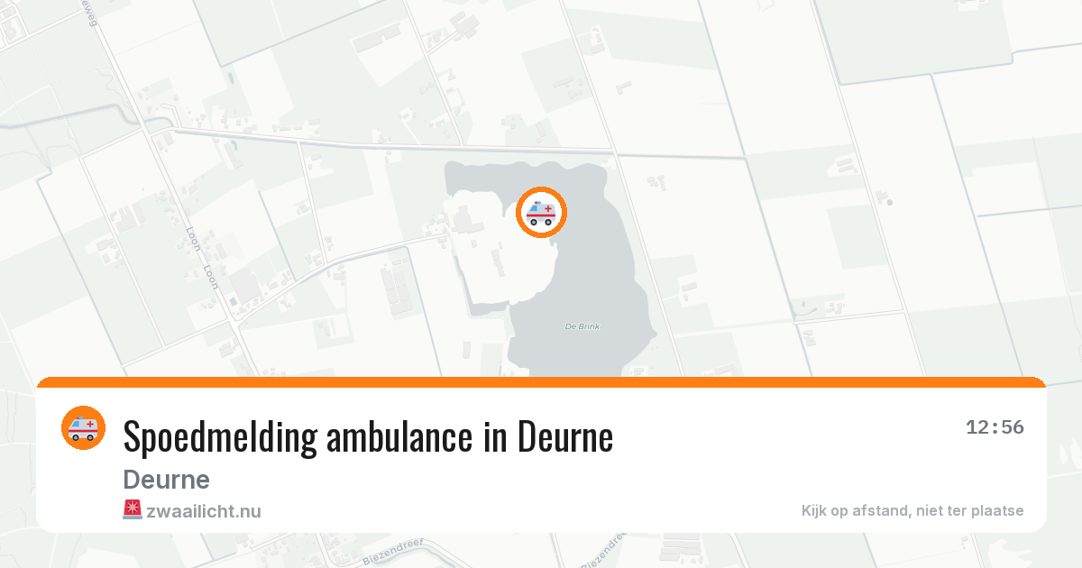 Spoedmelding ambulance in Deurne — 20 jul 2026