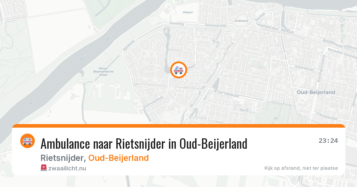 Ambulance naar Rietsnijder in Oud-Beijerland — 4 jun 2026