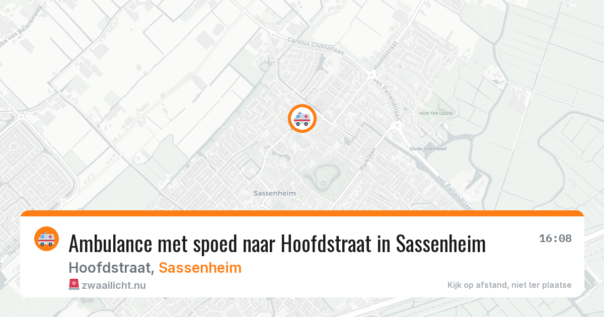 Ambulance met spoed naar Hoofdstraat in Sassenheim — 19 jan 2026