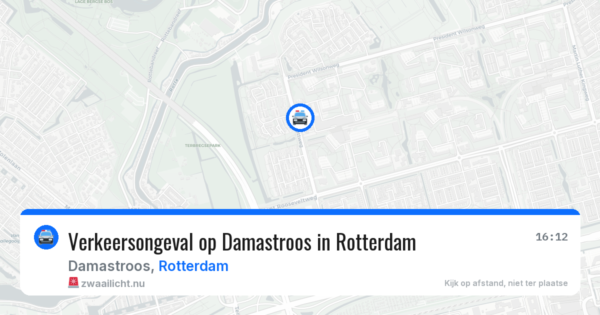 Verkeersongeval op Damastroos in Rotterdam — 31 mrt 2026