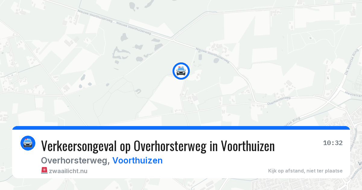 Verkeersongeval op Overhorsterweg in Voorthuizen — 7 mei 2026