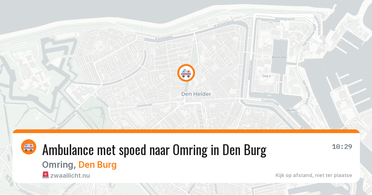 Ambulance met spoed naar Omring in Den Burg — 5 jun 2026