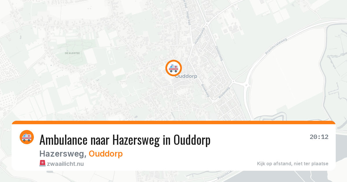 Ambulance naar Hazersweg in Ouddorp — 21 jul 2026
