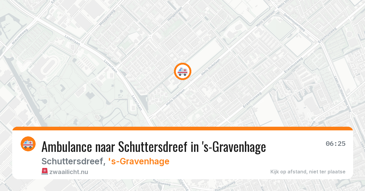 Ambulance naar Schuttersdreef in 's-Gravenhage — 25 jul 2026