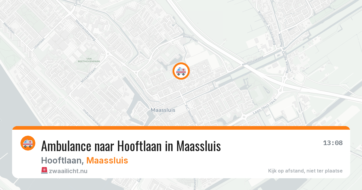Ambulance naar Hooftlaan in Maassluis — 10 jul 2026