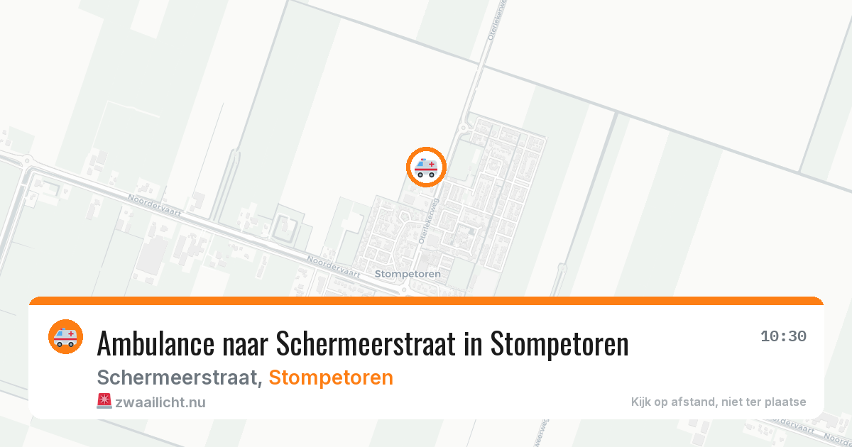 Ambulance naar Schermeerstraat in Stompetoren — 17 jun 2026