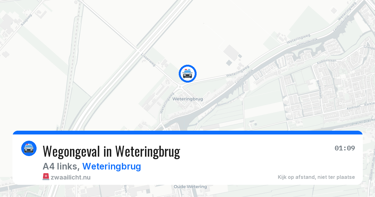 Wegongeval in Weteringbrug — 22 mei 2026